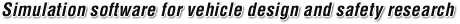 Simulation software for vehicle design and safety research